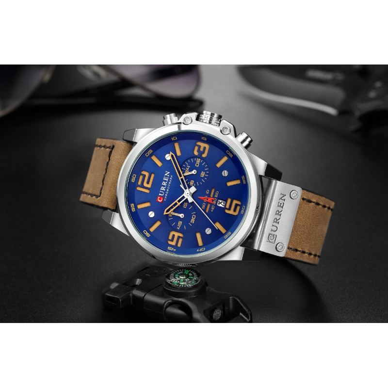 Мужские часы Curren 8314 Blue