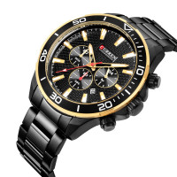 Мужские часы из нержавеющей стали Curren 8309 Full Black