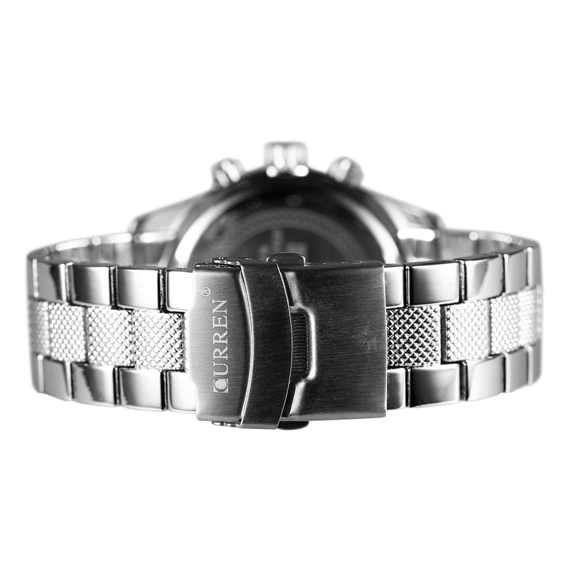 Мужские стильные часы Curren 8028 Silver