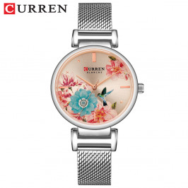 Женские изящные часы Curren 9053 Silver