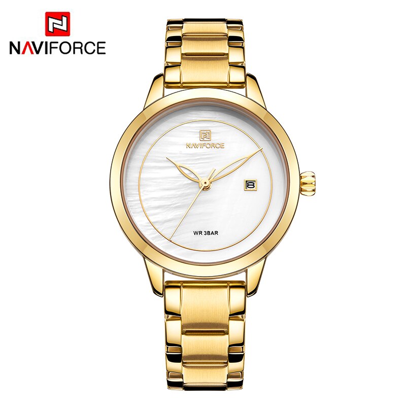 Женские часы Naviforce 5008 золотистый