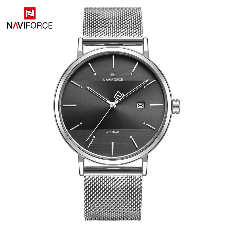 Женские часы Naviforce 3008 - silver black 