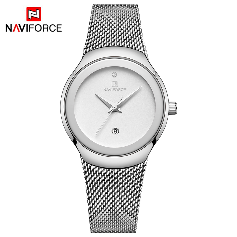 Женские часы Naviforce 5004 silver 