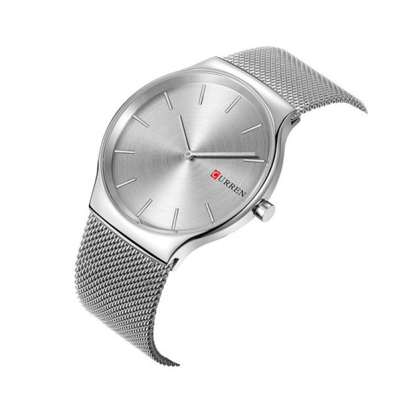 Стильные наручные часы Curren 8256 Silver