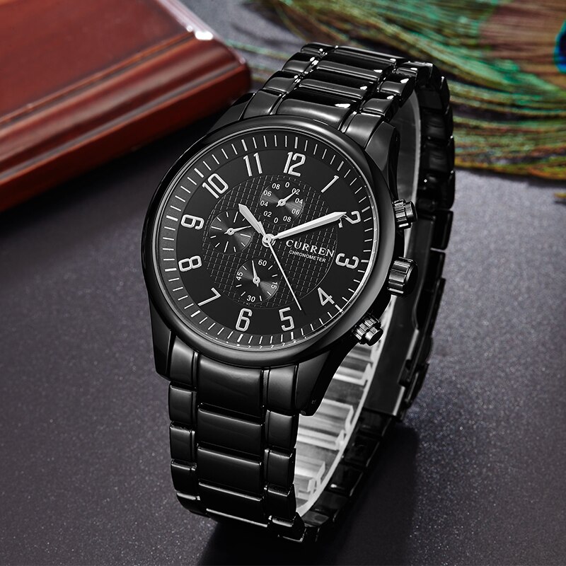 Мужские часы Curren 8046 Black 