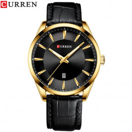 Мужские классические часы Curren 8365 Black gold