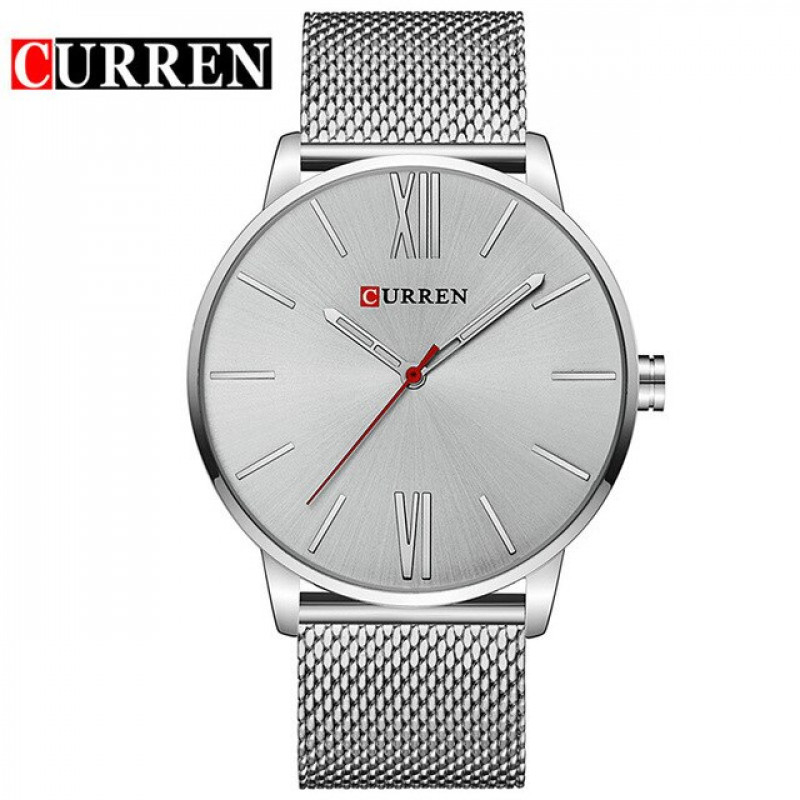Мужские часы Curren 8238 Silver