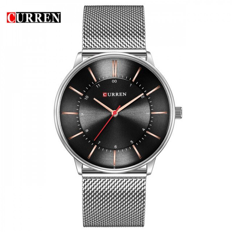 Мужские часы Curren 8303 silver black