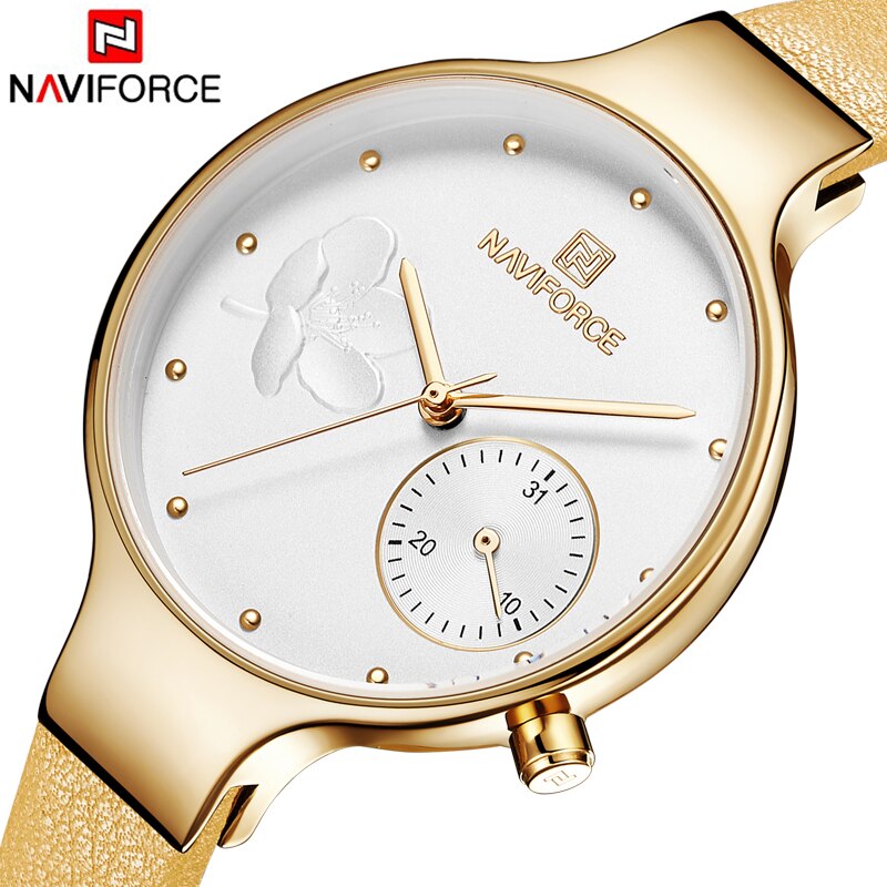 Женские часы Naviforce 5001 Yellow GW