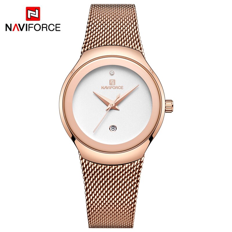 Женские часы Naviforce Naviforce 5004 gold white