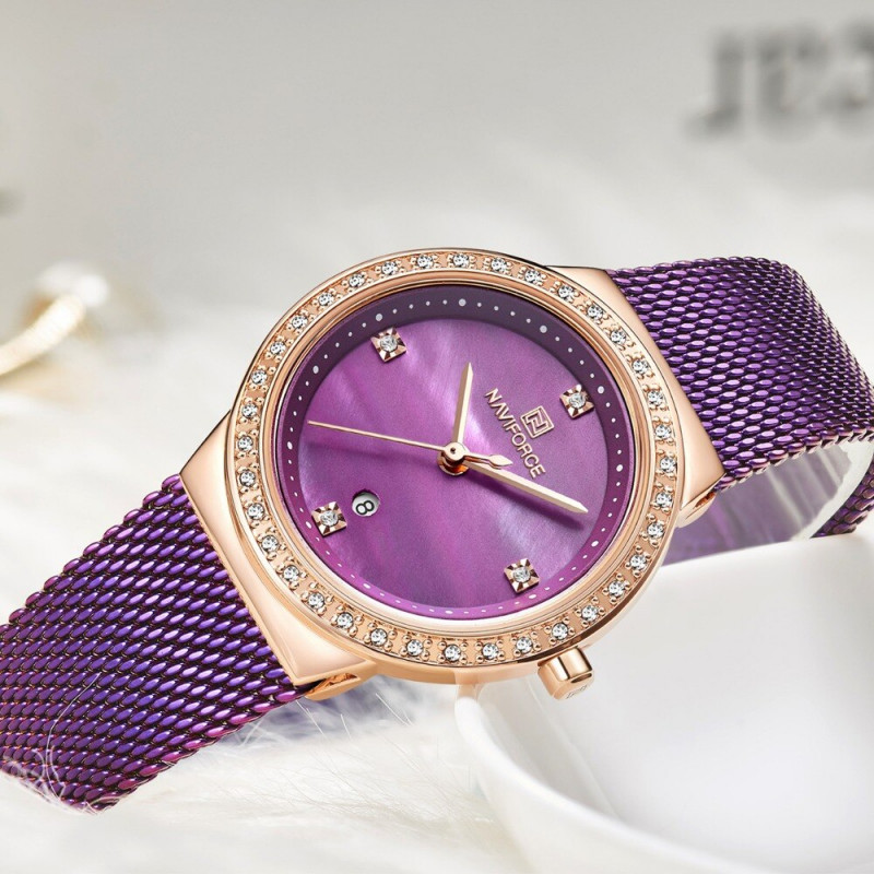 Женские часы Naviforce 5005 фиолетовый