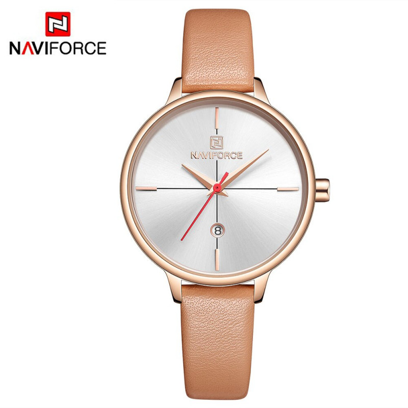 Женские часы Naviforce 5006 коричневый