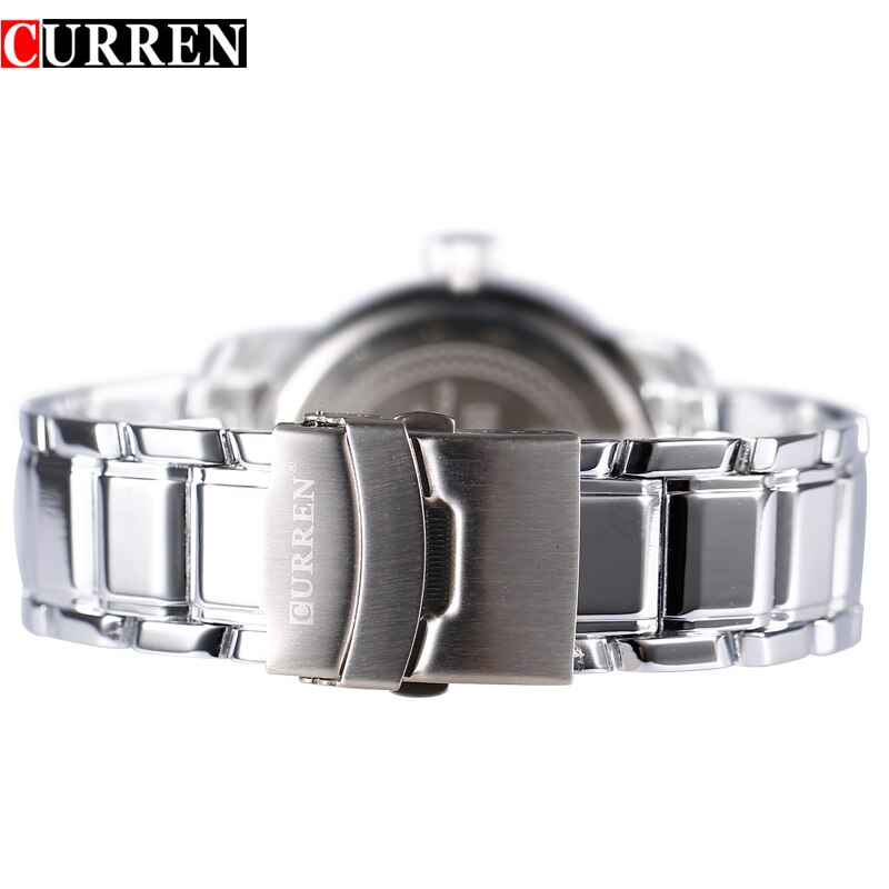 Мужские часы с гравировкой Curren 8069 silver