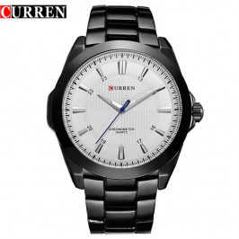 Мужские стильные часы Curren 8109 black silver