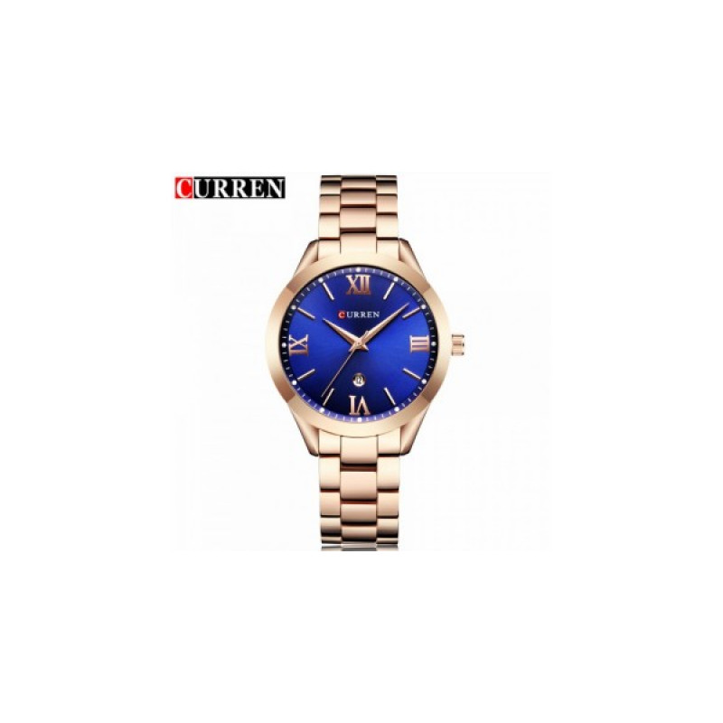 Женские часы Curren 9007 - gold blue