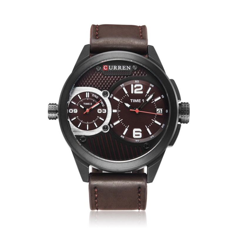 Стильные наручные часы Curren 8249 Brown