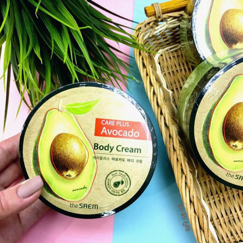 Питательный крем для тела с экстрактом авокадо The Saem Care Plus Avocado Body Cream 300 мл
