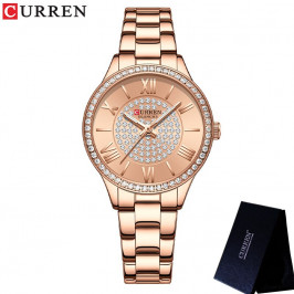 Женские часы Curren 9084, розовое золото
