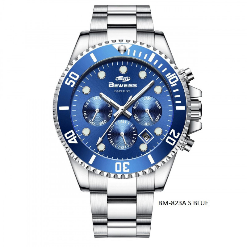 Мужские автоматические часы Beweiss BМ-823A S Blue 