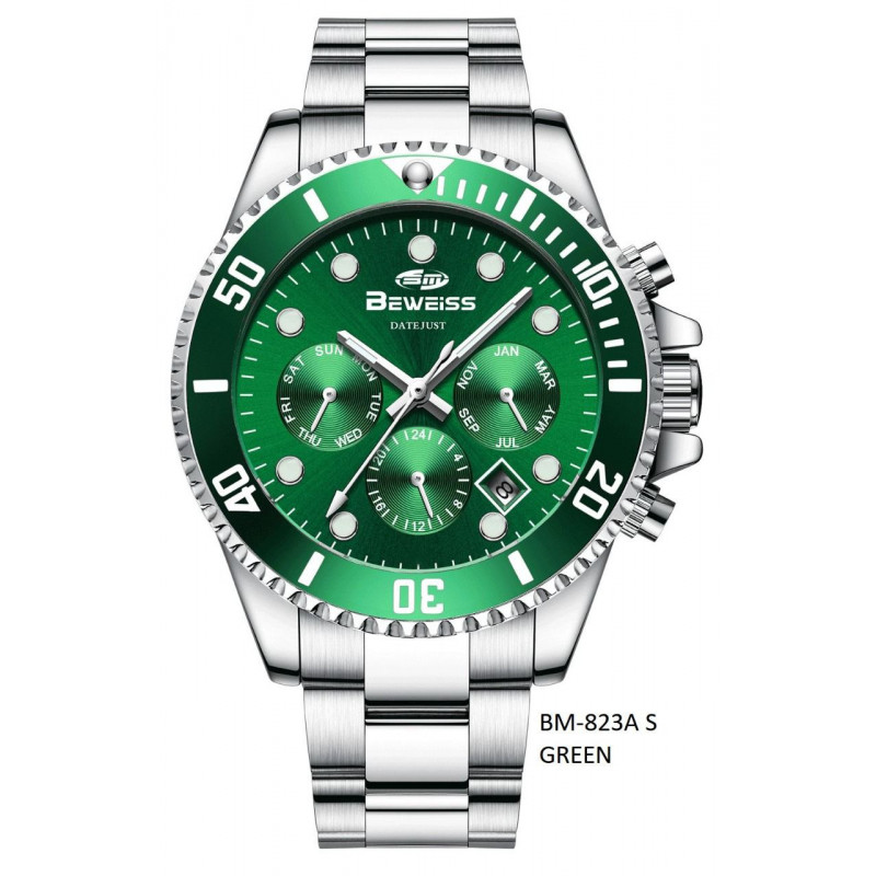 Мужские автоматические часы Beweiss BМ-823A S Green 