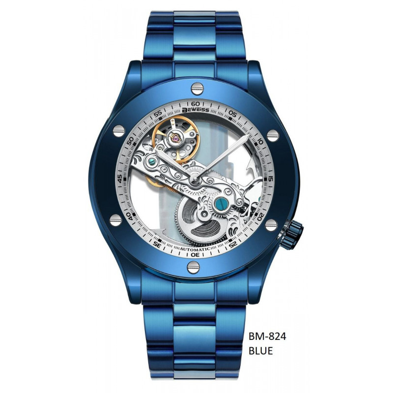 Мужские автоматические часы Beweiss BМ-824 Blue
