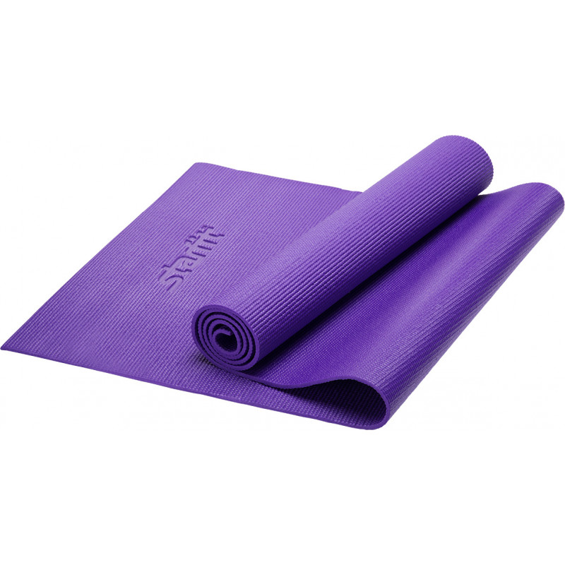 Коврик для фитнеса тонкий  - фиолетовый