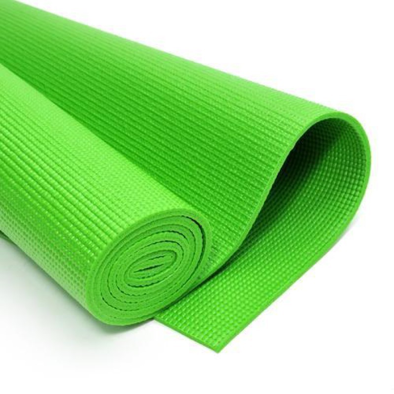 Коврик для фитнеса тонкий - зеленый