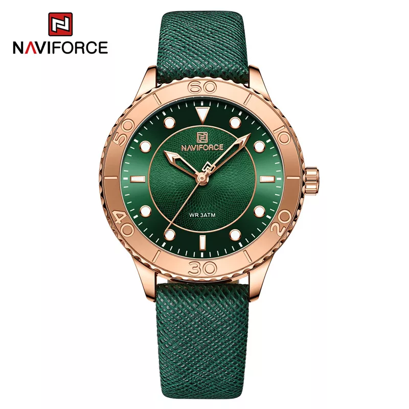 Женские часы Naviforce 5020, зеленый 