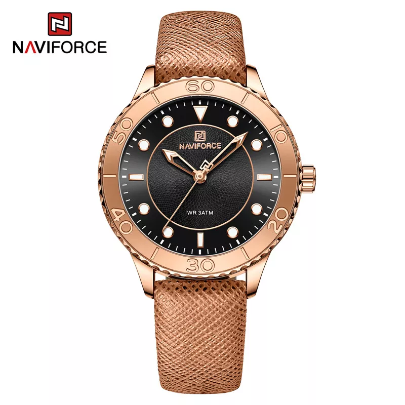 Женские часы Naviforce 5020, коричневый 