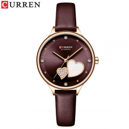 Женские часы Curren 9077. Бордовый
