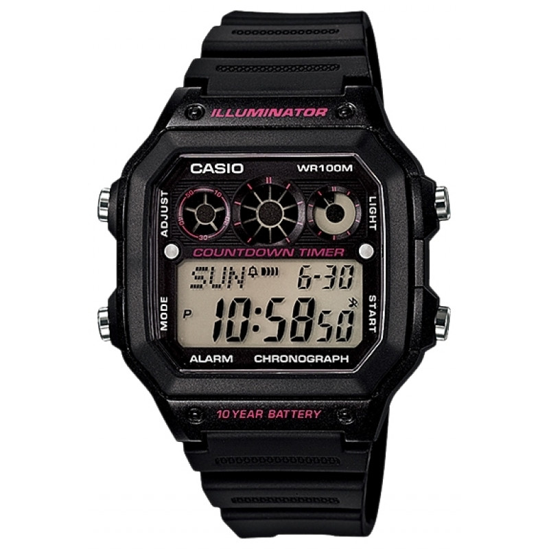 Мужские часы Casio AE-1300WH-1A2VDF