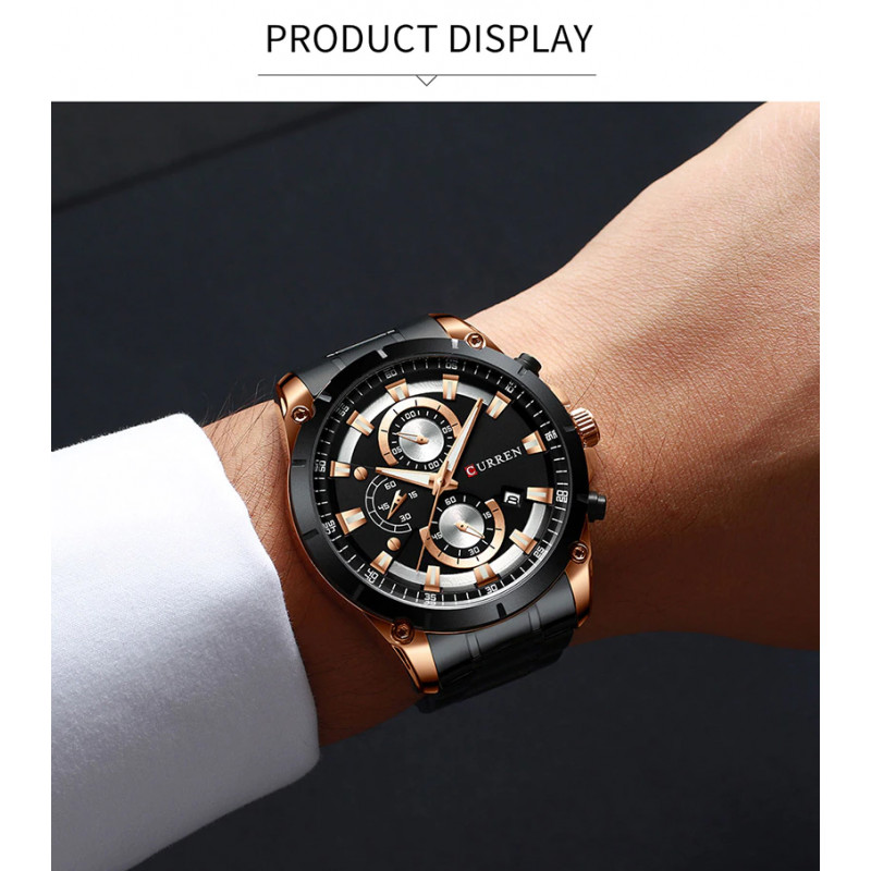 Мужские часы Curren 8360, чёрный 