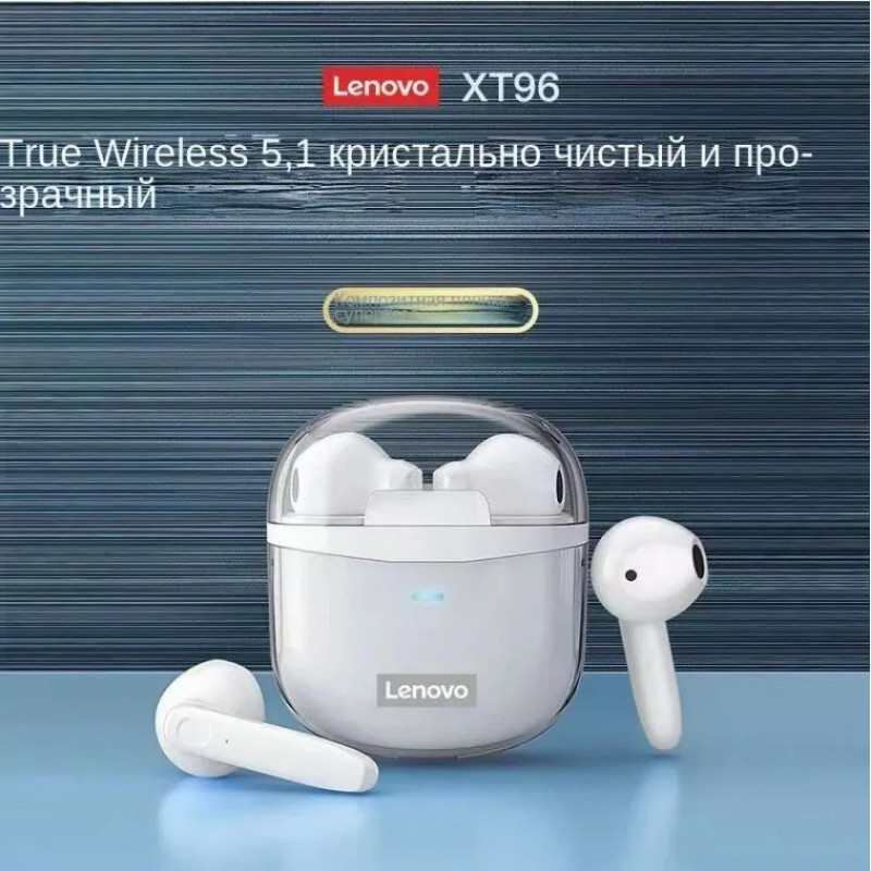 Беспроводные наушники Lenovo XT96. Белый 