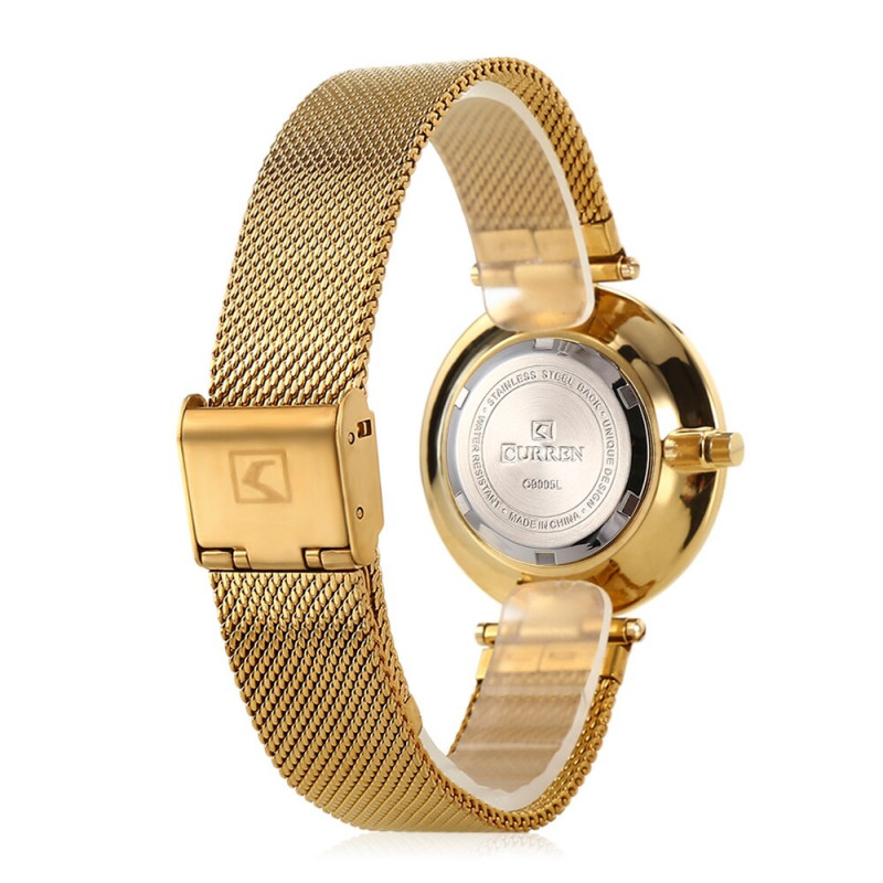 Женские часы Curren 9005. Розовое золото