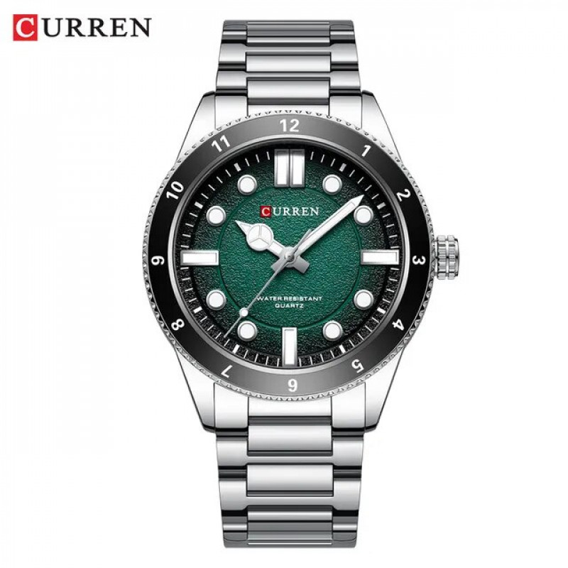  Мужские часы Curren 8450. Зеленый 