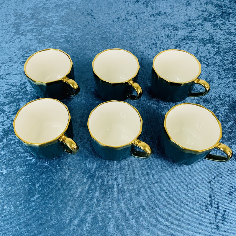 Набор чайный, на фарфоровой подставке, 6 персон. JEC7483C-Y243