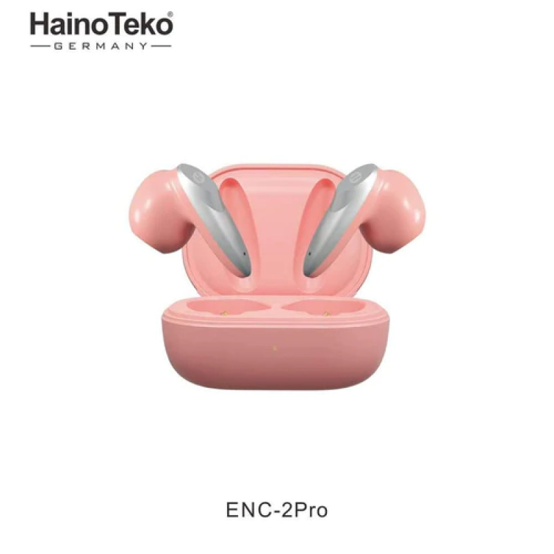 Беспроводные наушники HainoTeko Enc 2 Pro Bluetooth Earbuds, розовые 