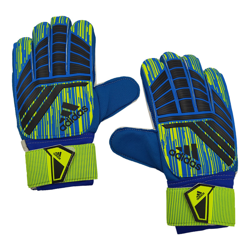Вратарские перчатки для футбола. Синий