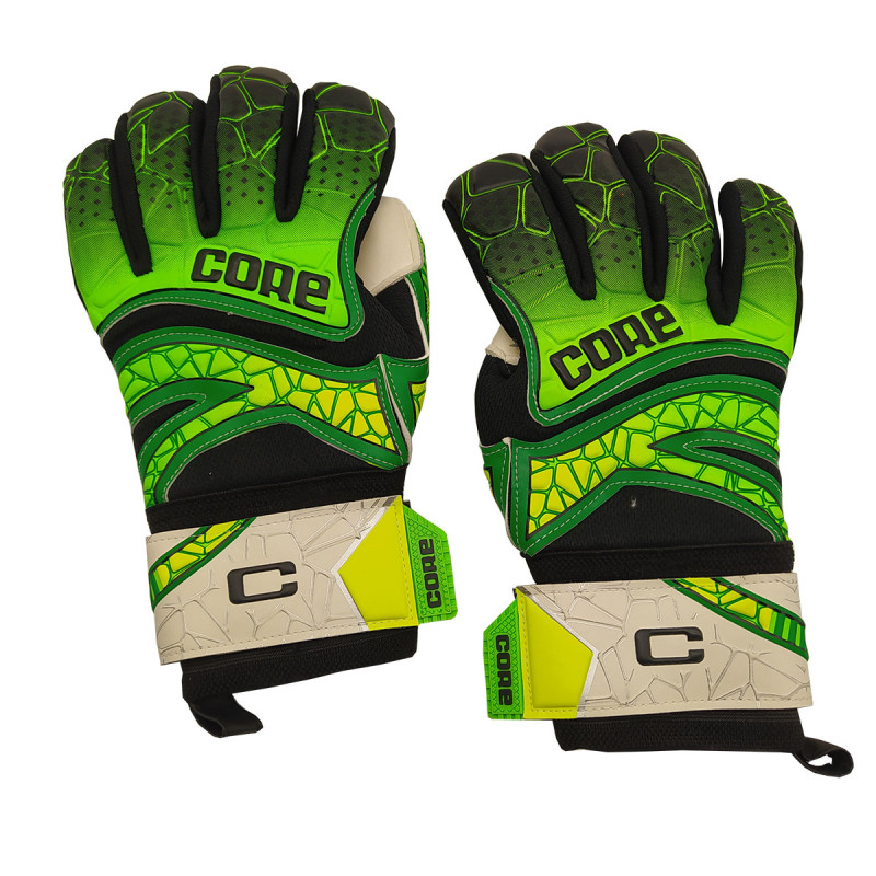 Вратарские перчатки для футбола CORE. Зеленый