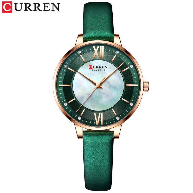 Женские часы Curren 9080, зелёный 