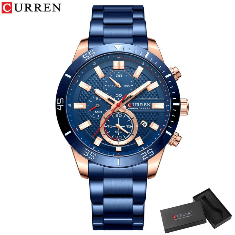 Мужские часы Curren 8417, тёмно-синий