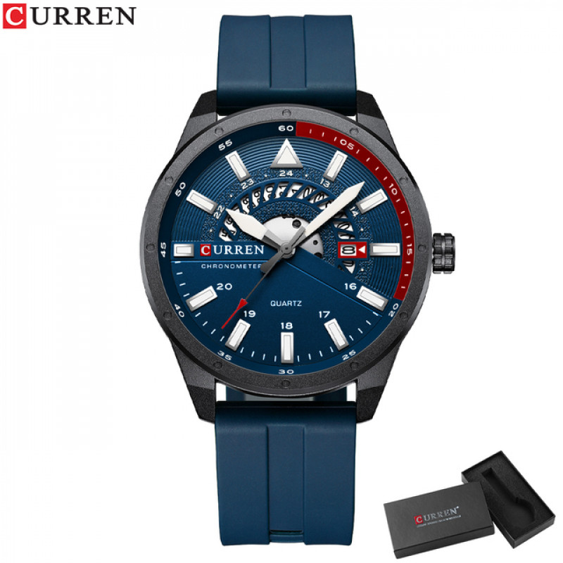 Мужские часы Curren 8421, тёмно-синий 