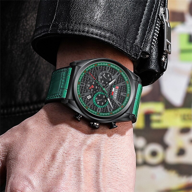Мужские часы Curren 8392 Green