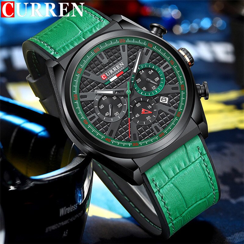 Мужские часы Curren 8392 Green