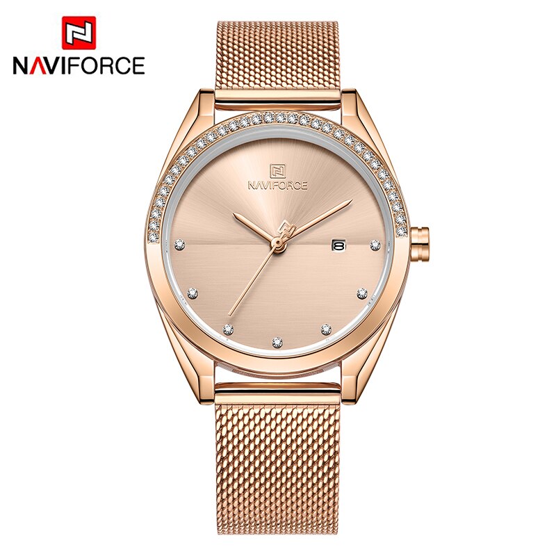 Женские часы Naviforce 5015 Gold