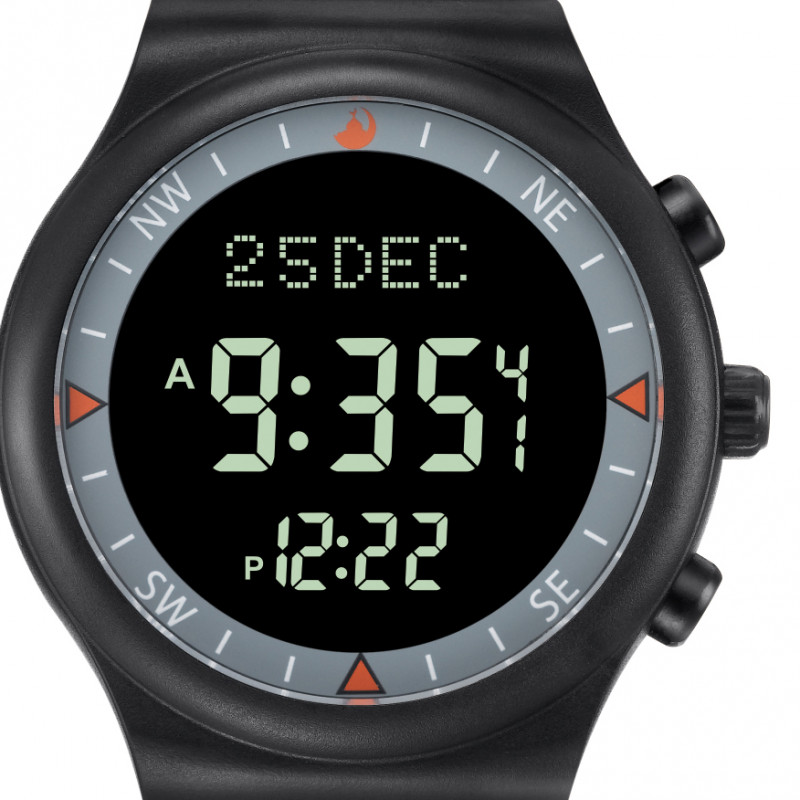 Спортивные часы Al-Harameen HA-6506B (Grey Black)