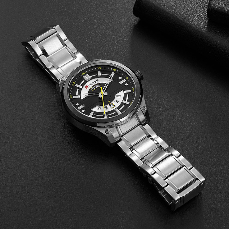 Мужские часы Curren 8319 Silver