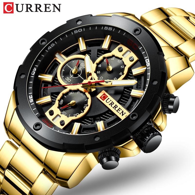 Мужские часы Curren 8336 Gold