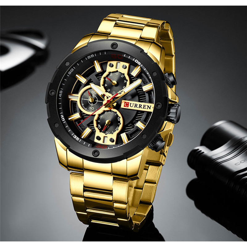 Мужские часы Curren 8336 Gold