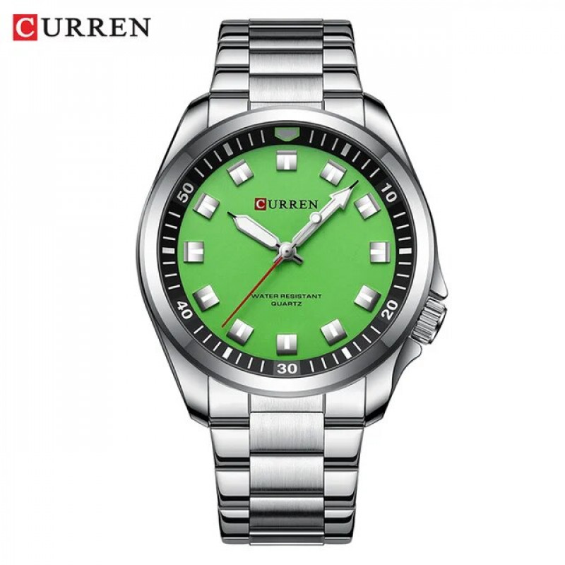  Мужские часы Curren 8451. Зеленый